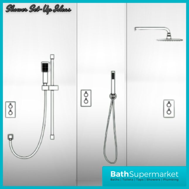 Sognare Core Concealed 1 Outlet Shower Valve With Chrome, Black Or Brushed Brass Plate & Handles