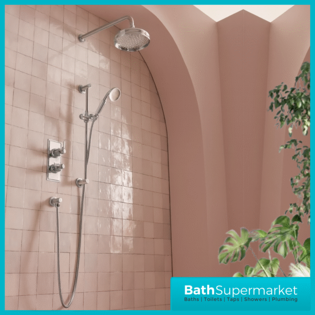 Tavistock Lansdown Chrome Traditional Dual Function Concealed Valve Shower System