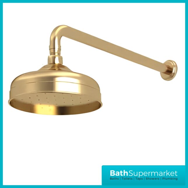 Tavistock Lansdown Brushed Brass Traditional Dual Function Concealed Valve Shower System