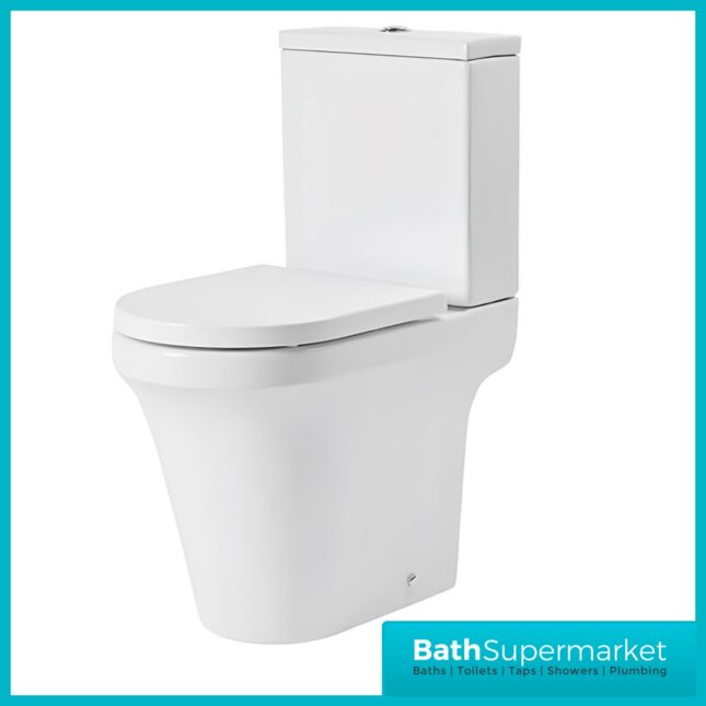 Tavistock Aerial Comfort Height Close Coupled WC Toilet Pan With Soft Close Seat