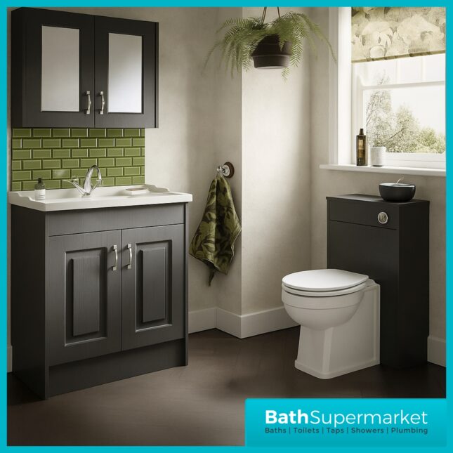 Hudson Reed Richmond Traditional White Comfort Height Back To Wall Toilet Pan With Soft Close Seat