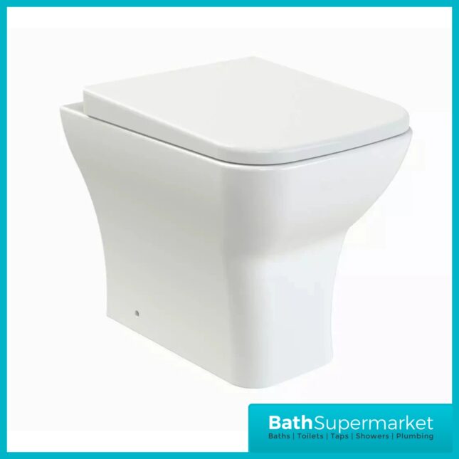 Modern Fluted Satin Black 500mm Floorstanding Vanity Unit With Basin & 500mm WC Toilet Unit Set