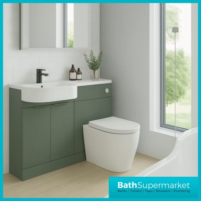 Modern P Series Calm Green Combination P Shape LH /RH Furniture Pack - 1000mm