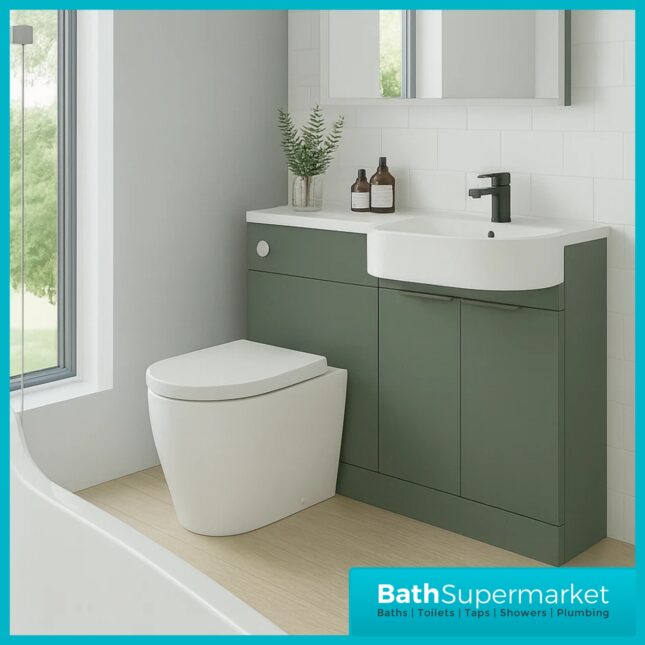 Modern P Series Calm Green Combination P Shape LH /RH Furniture Pack - 1000mm