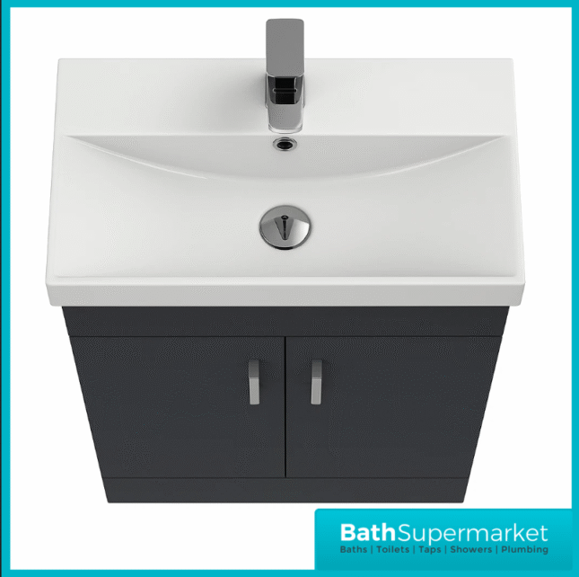 Eden 500mm Floorstanding Vanity Unit With Basin & Matching 500mm WC Toilet Unit Set