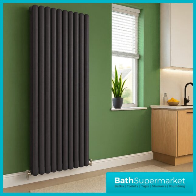keeping everything else exactly the same change the white colour radiator to anthracite colour