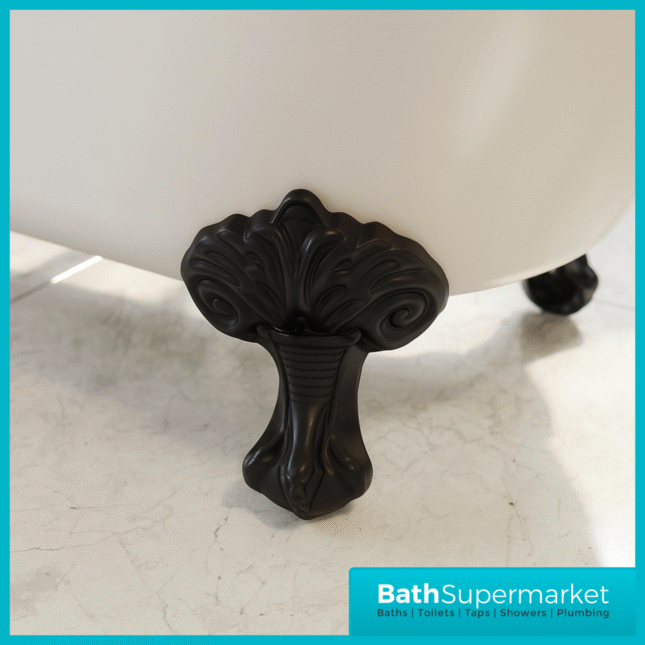 Bainlo Alexander Traditional White Freestanding Slipper Bath With Roll Top Legs 1700mm